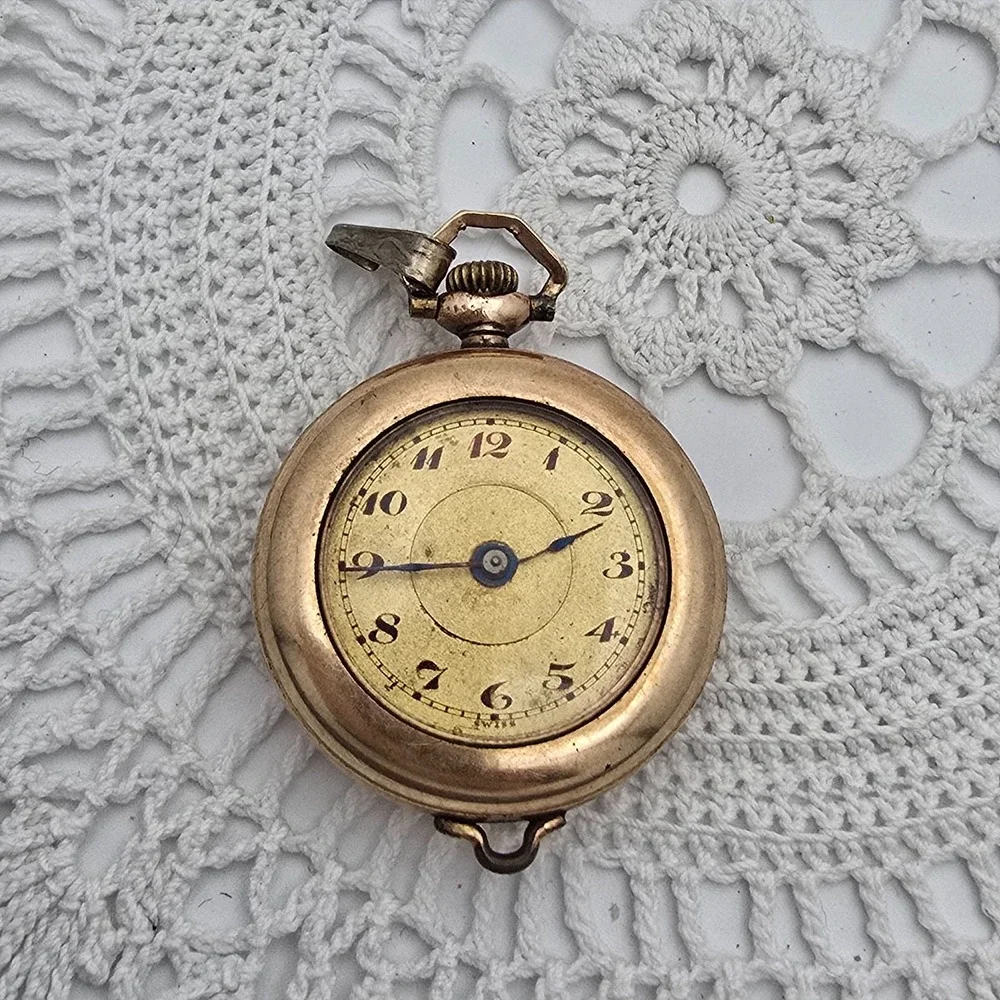Antique A Schild Swiss Pocket Watch Gold Filled G Ducommun Case 1915 Non Running